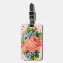 blommor luggage tag