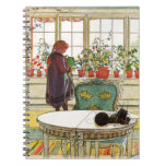 Blommor på fönsterbrädan av Carl Larsson Anteckningsbok