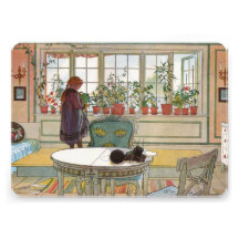 Blommor på fönsterbrädan av Carl Larsson Anpassningsbara Inbjudningskort