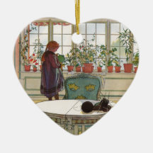Blommor på fönsterbrädan av Carl Larsson Julgranskulor
