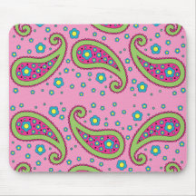 Blommor & Paisley Mousepad Musmatta