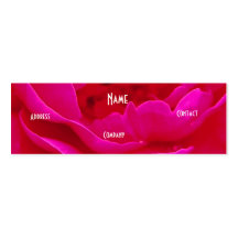 Blomsterhandlare - rosa ros visitkort mall