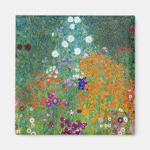 Blomsterträdgård Gustav Klimt Kylskåpmagneter