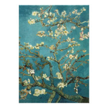 Blomstra mandelträd - Van Gogh Anpassade Inbjudningskort