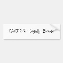 blonda skämt bildekal