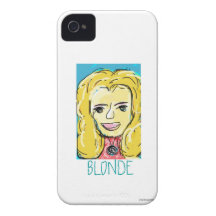 Blondinen skissar Fodral-Kompisen för iPhone 4 fod