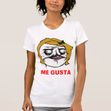 Blont kvinnligt mig Gusta komiskt ursinneansikte M Tee