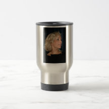 Blont le för kvinna kaffe kopp
