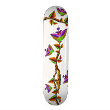 Bloomfasia Flower Art Skateboard