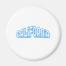 Blue California Refrigerator Magnets