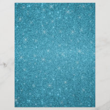 Blue glitter stars full color flyer