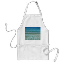 Blue Ocean Water Over White Sand Apron