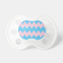 Blue Pink Chevron Baby Pacifiers