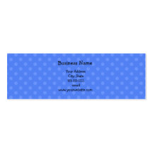 Blue polka dots business card template