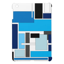 Blue Squares iPad Mini Covers