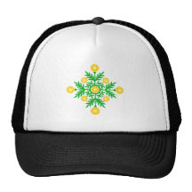 Blumen flowers trucker mütze