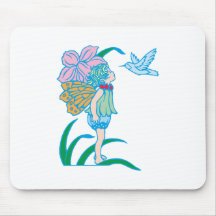 Blumenfee flower fairy mauspad