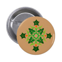 Blumenmuster floral pattern button