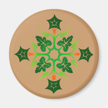 Blumenmuster floral pattern kühlschrankmagnet