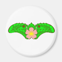 Blumenmuster floral pattern kühlschrankmagnet