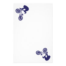 BMX-cykelryttare Unika Brevpapper