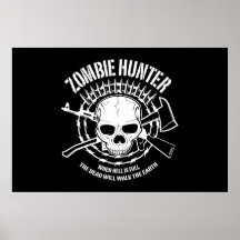 bo för zombiejägareodöda som är dött print