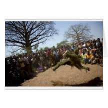 Bobo Dioulasso. Begravnings- ceremonies. Hälsningskort