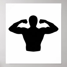 Bodybuilding muskler print