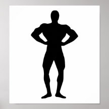 Bodybuildingsportar Affischer