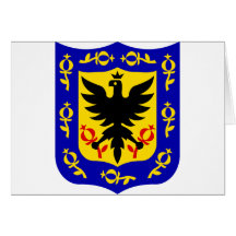 Bogota Columbia Hälsnings Kort