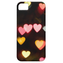 Bokeh hjärtor iPhone 5 cover