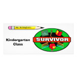Boken för anpassadeklassrumöverlevanden markerar rackkort mallar