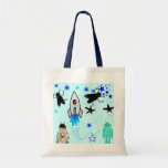 Boken Sci-Fi hänger lös Tote Bags
