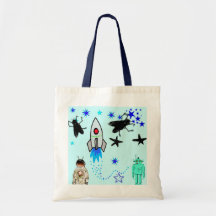 Boken Sci-Fi hänger lös Tote Bags