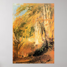 Bokskogar med zigenare 2 - Joseph Mallord turner Affischer