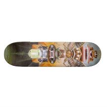 Bombarderar bort skateboard