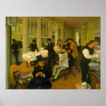 Bomullsutbytet av Edgar Degas Posters