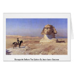 Bonaparte för sphinxen vid Jean-Leon Gerome Hälsningskort