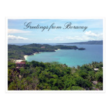 boracay öhälsningar vykort