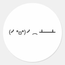 BordFlip som bläddrar ASCII-emoticonen Klistermärke