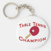 Bordtennismästare Nyckel Ring