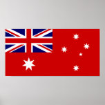 Borgerlig Ensign av Australien Posters