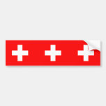 Borgerlig Ensign av Schweitz, sverigeflagga Bildekal