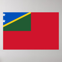 Borgerlig Ensign av Solomonen Island, Slovenien Print