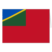 Borgerlig Ensign av Solomonen Island, Slovenien Hälsnings Kort