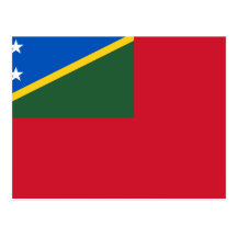 Borgerlig Ensign av Solomonen Island, Slovenien Vykort