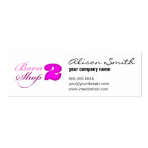 Born 2 shop tarjeta de visita