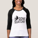 Borta Squatchin - kall Sunglass version B&W Tee
