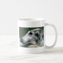 Borzoi rysk Wolfhound Kaffe Muggar