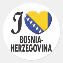 Bosnien-Herzegoviniakärlek Klistermärken